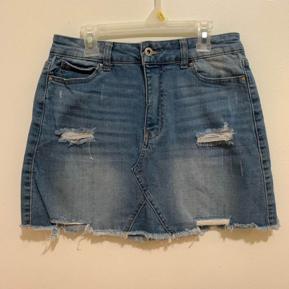 Mini Skirt - Light wash